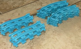 LEGO Train Track Curved From Amusement Park Roller Coaster 41130 Lot Of 12