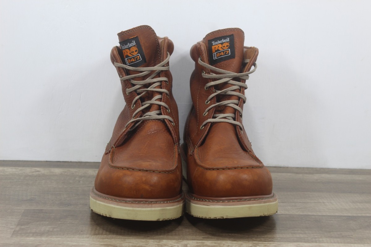 Men's Timberland PRO Wedge 6"SOFT TOE Work Boot Sz 15M {FA-482] View 3