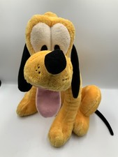 Disney Store Pluto If Found Return to Mickey Mouse 11" x 15 Stuffed Plush VTG