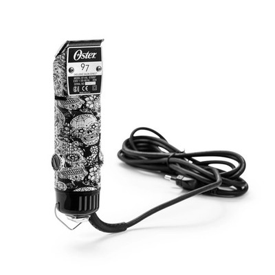 Oster Professional Model 97 Skull Design 220V Motor Clipper - White/Black...