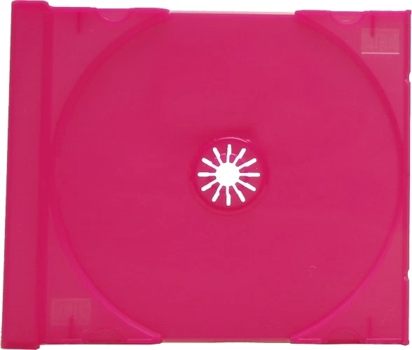 SQUARE DEAL RECORDINGS & SUPPLIES (10) CDIR80FHP Frosted Hot Pink Standard CD Trays Replacement Inserts Colored
