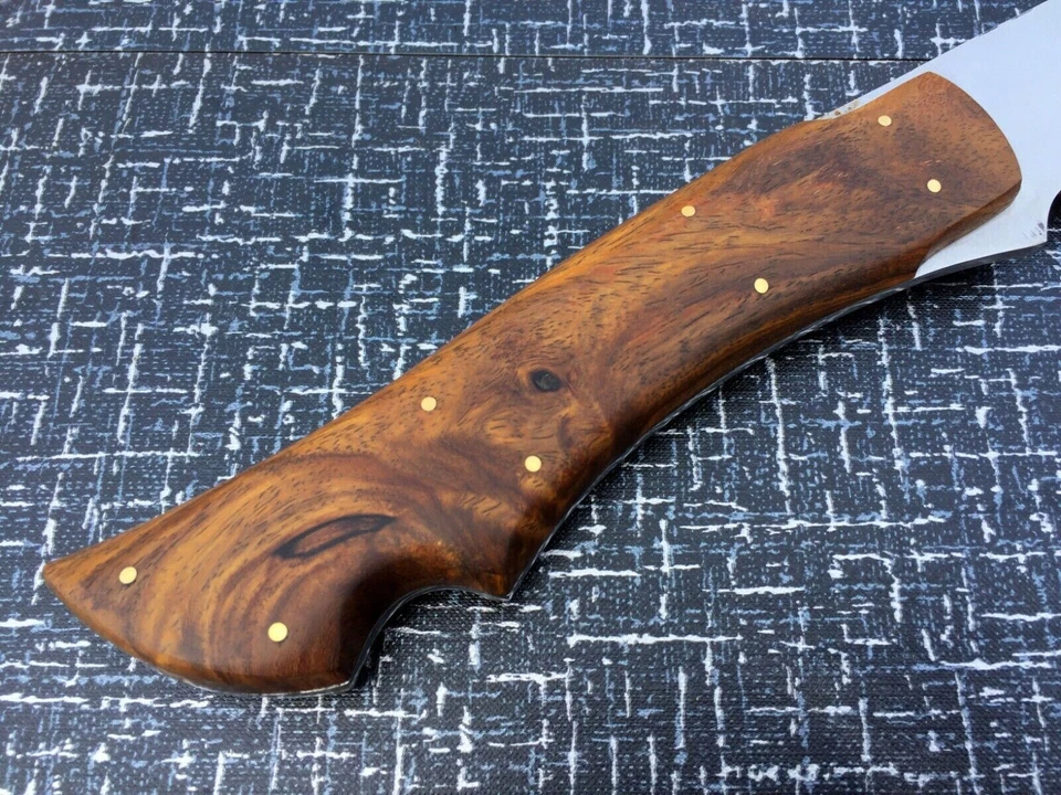 ESPADA SABLES HECHA A MANO PERSONALIZADA D2 ESPADA DE ACERO MANGO DE MADERA con FUNDA de Cuero Foto 4 de 4