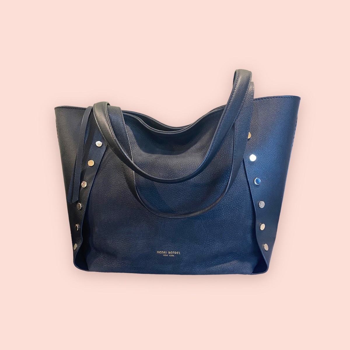HENRI BENDEL New York Luxury Designer Black Leather Cooper