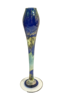 Vintage MASLACH Art Glass Signed Vase 10½ inch Tall | eBay
