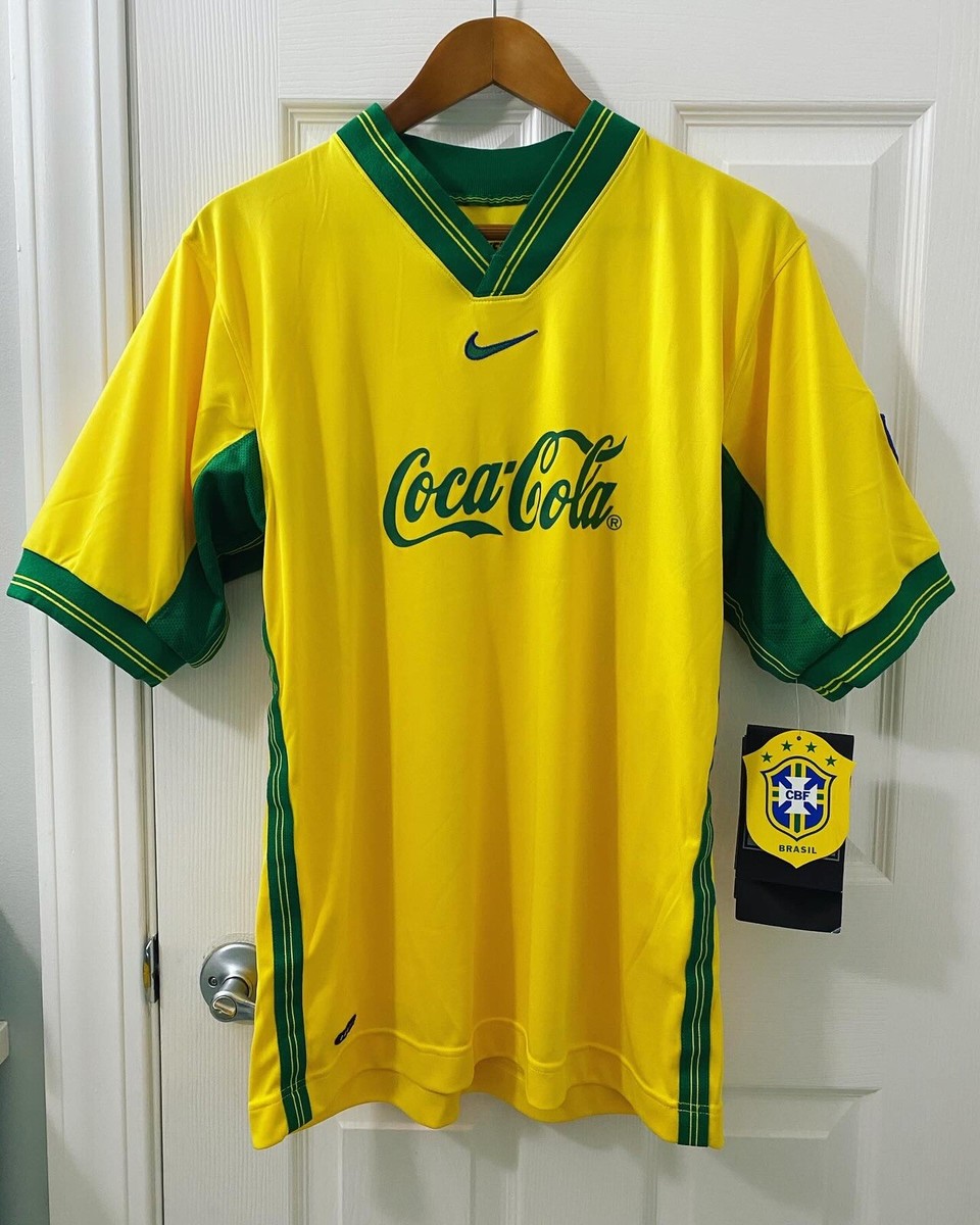 90s NIKE ブラジル代表 ピステ ナイロン coca-cola Men's Nike Brazil National Soccer Team CocaCola Vintage