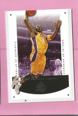 2002-03 Upper Deck SP Authentic Basketball Card #37 Kobe Bryant Lakers *H1  | eBay
