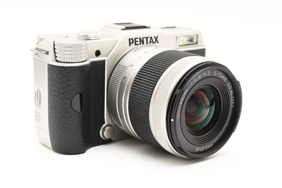 Cámara digital PENTAX Q10 12,4 MP plateada lente de 5-15 mm usada de JAPÓN [11 disparos] Foto 4 de 4