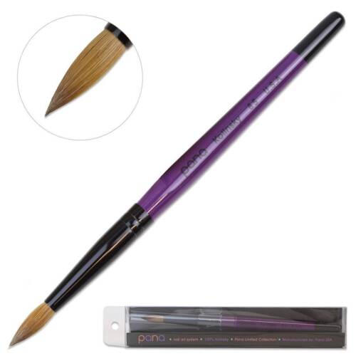 Brosse Pana Professional 100 % Kolinsky acrylique nail art avec bois violet taille 8 - Photo 1 sur 5