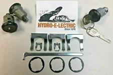 NEW 1978-1989 Monte Carlo Door & Trunk Lock set with GM keys- Black Finish