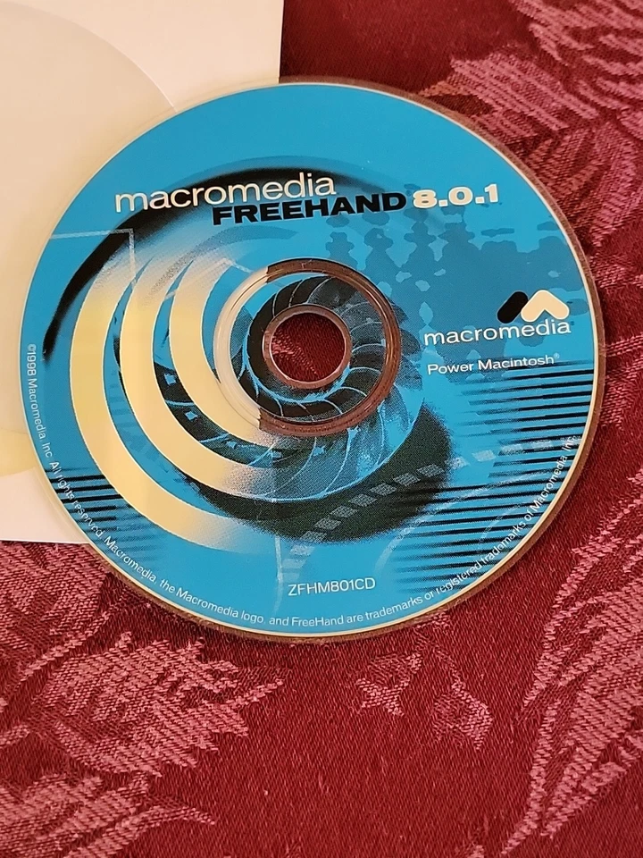 Vintage Macromedia Freehand 8.0.1. version CD-1999 - Image 2 of 4