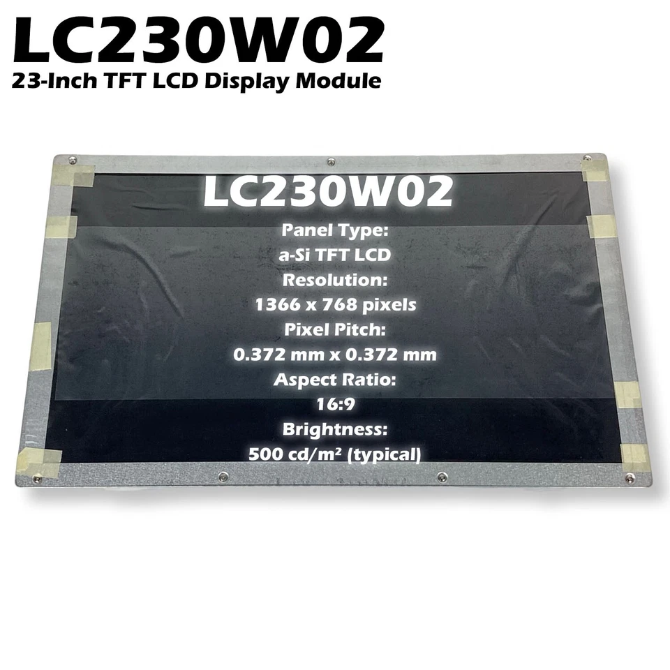 LG Philips TPV 2306 23.0" 1366x768 Matte TFT LCD Display Screen Panel LC230W02 - Image 2 of 4