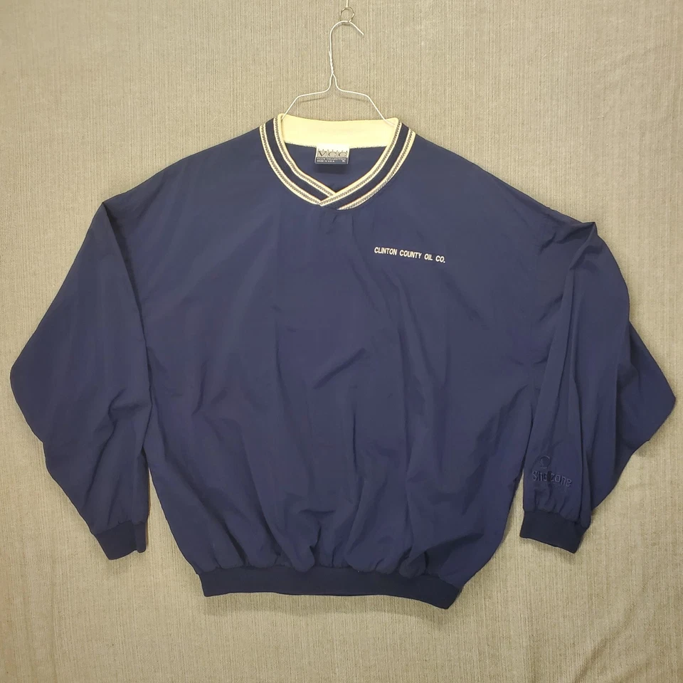 Vtg VCC Vantage Shell Oil Jacket Sz XL Pullover V-Neck Windbreaker USA Shellzone - Image 2 of 4