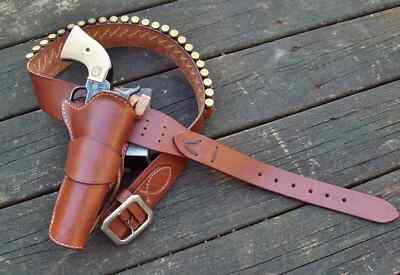 Cowboy Western leather holster & belt John Wayne - The El Dorado Duke rig