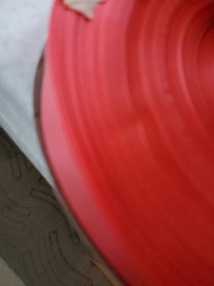 7/8" inch DOUBLE FACED SATIN Ribbon, 10 yards/Roll,  Coral, 100% polyester - Image 3 of 3