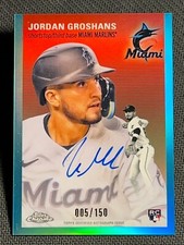 2023 Topps Chrome Platinum AQUA REFRACTOR ROOKIE AUTO Jordan Groshans 005/150