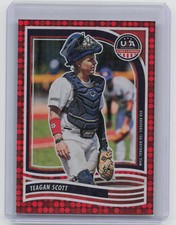 2024 Panini Stars & Stripes #49 Teagan Scott Red Disco #/199