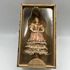 Kurt Adler Louis Nichole Victorian Christmas Ornament Dancing Girl Pink Dress