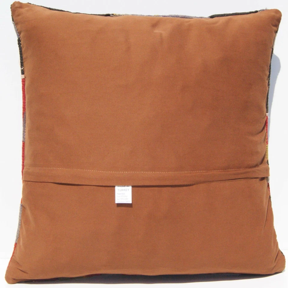 20"x20" Anatolia Turkish kilim pillow Handmade Home decor pillow square area rug - Image 3 of 3