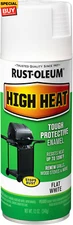 7751830 High Heat Enamel Spray Paint, White, 12-Ounce