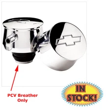 Billet Specialties 21220 - Bowtie Round PCV Breather w/1-1/4" Hole - Polished