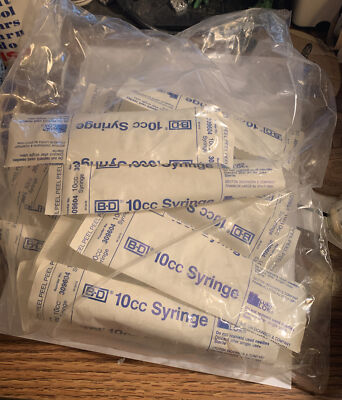 Luer-Lok B-D 309604 10ML/10CC SYRINGE - New LOT OF 15 | eBay