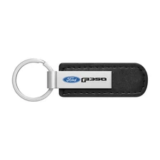 Ford F-350 Black Leather Strap Key Chain Keychain Key-ring Key