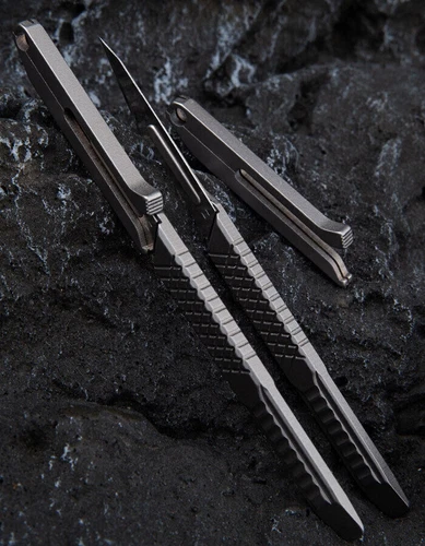 Titanium Utility Knife Scalpel Blade w Sheath Prybar Outdoor Survival EDC Tools - Picture 12 of 12