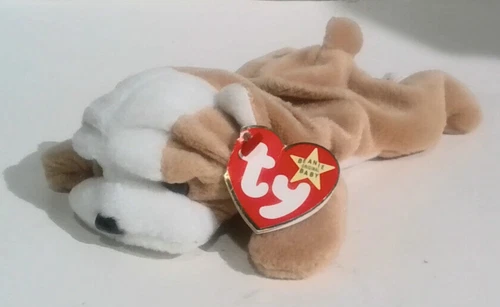 VINTAGE TY Beanie Baby Babies Wrinkles The Dog 1996 GREAT CONDITION Rare Retired