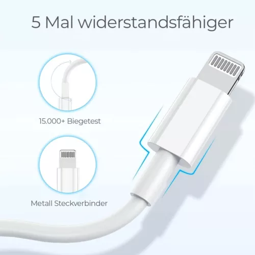 3X Original Apple Ladekabel IPhone USB C 20 W für IPad Adapter 7 8 X 11 12 13 14 - Bild 2 von 14