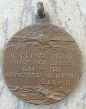  MEDAGLIA AERONAUTICA S.I.T.A.R. WW1 THE FIRST FLIGHT AERONAUTICAL MEDAL