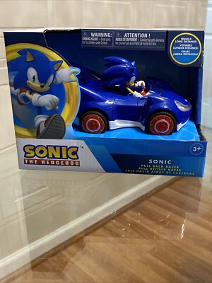 Sonic The Hedgehog Pull Back Racer Car Figure 2019 Sega All Stars Racing