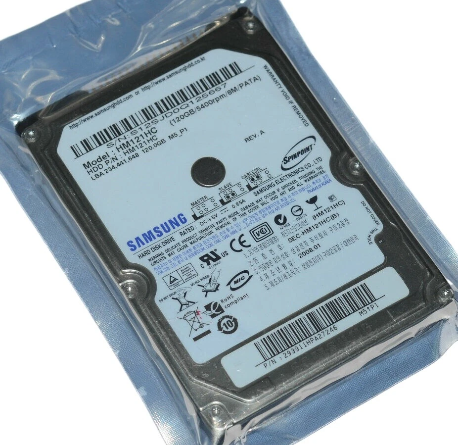 Samsung M5 HM121HC HM120IC HM120JC 120GB 5400RPM 2.5" 2.5" Hard Drive - Image 3 of 4