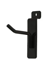 Slatwall Metal Peg Hooks 50 Black 2" Slat Wall Display 6mm Diameter Tubing