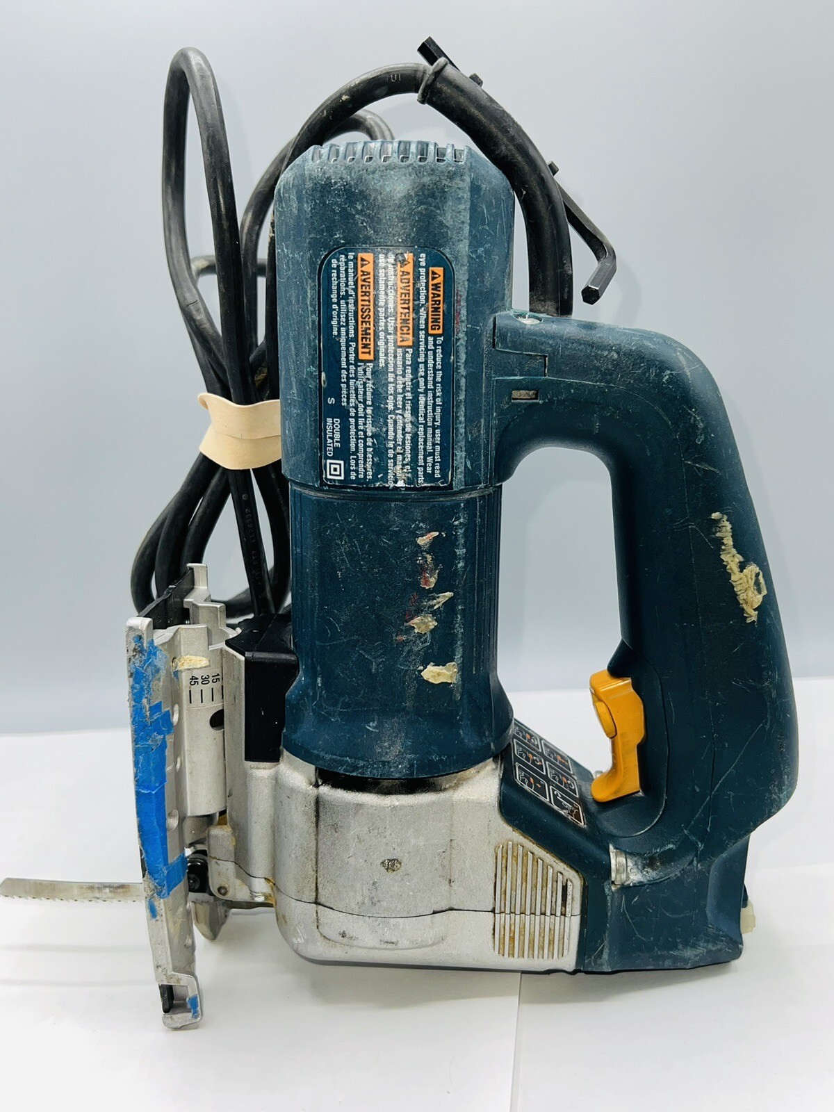 Bosch 1587AVS Variable Speed Jig Saw W/Carrying Case Extra Blades Base