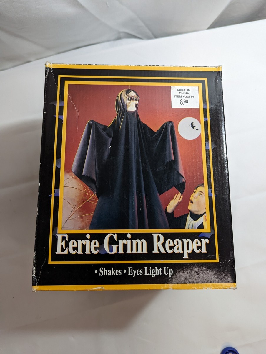 Gemmy Halloween Grim Reaper Animated - Sounds - Tested Box
