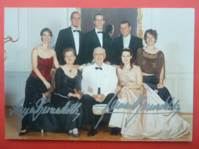 -p- Nobility - Lennart   2004 & Sonja Bernadotte, autograph card size 13x18cm