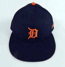 2023 Detroit Tigers Zach Logue #71 Game Issued Pos Used Navy Hat 7.125 DP67164