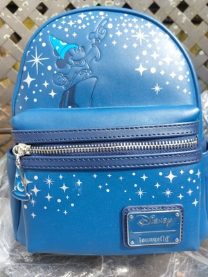 Rare Loungefly Disney Fantasia Scorcerer Mickey mini backpack Sorcerer Mickey Mouse Loungefly Mini Backpack – Fantasia  main image 2