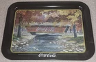 VTG 1997 Coca Cola "Autumn Bridge" Metal Tray 17 1/2" x 12 3/4" Ships Free!