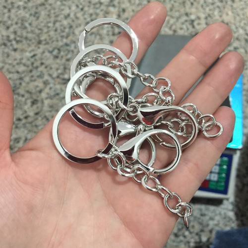10 PEZZI Portachiavi Fibbia Aragosta Piccolo Metallo Artiglio Fermagli Porta Clip - Foto 11 di 12