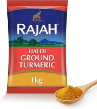 Rajah Ground Turmeric 1kg – Haldi Powder, Aromatic Spice for Cooking