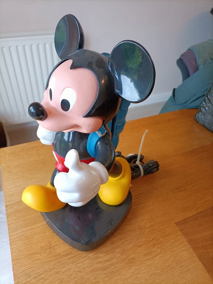Vintage 1980s Disney Tyco Mickey Mouse Push Button Phone Telephone Working - Image 2 of 4