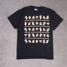 VTG Disney Classics Snow White Dwarfs Medium Black Short Sleeve T-Shirt