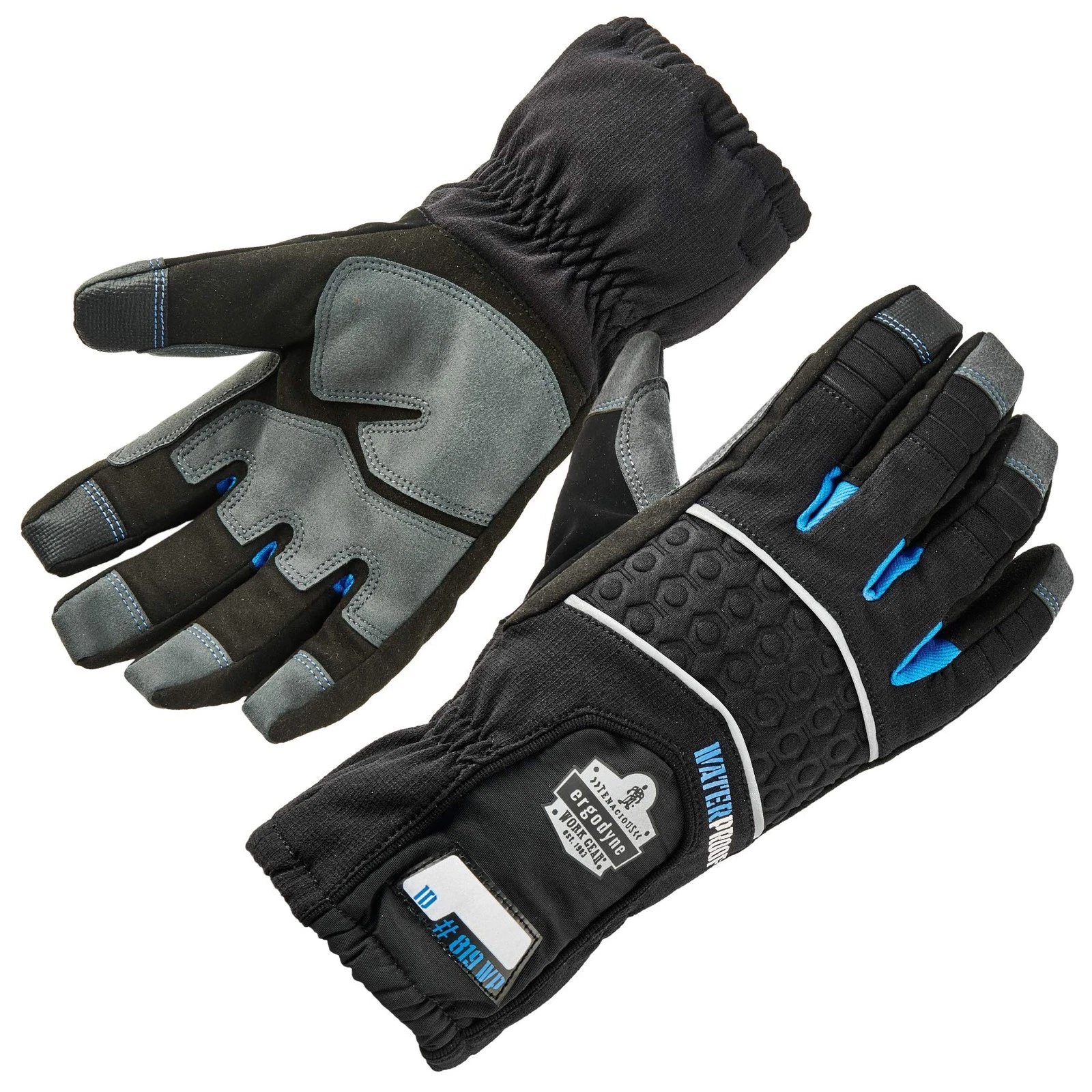 Waterproof Work Gloves, Thermal Insulated, Long Cuff, Touchscreen, ProFlex 819WP