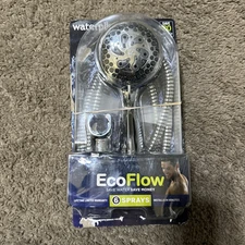 NEW EcoFlow Hand Held Shower Head 6-mode Chrome - Waterpik! QUALITY!