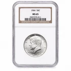 1964 50c Kennedy Silver Half Dollar NGC MS65 Philadelphia Uncirculated