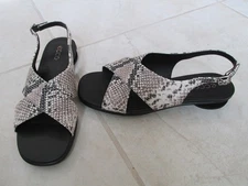 NEW ECCO Sculpted Alba 25 Slingback Sandals Womens Size 41 EUR 10-10.5 US Snake