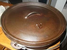 Lodge unmarked Dutch Oven w/ lid vintage No 12 co Made in USA  restored