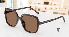 DOLCE & GABBANA DG4539 502 73 Havana Dark Brown 55 mm Women's Sunglasses