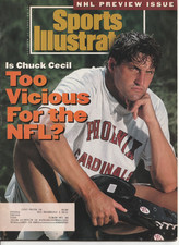 Chuck Cecil Sports Illustrated Magazine Phoenix Cardinals 10/11/93 I781